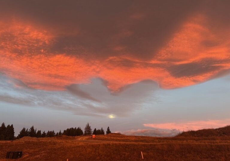 setting moon in Tekapo Large